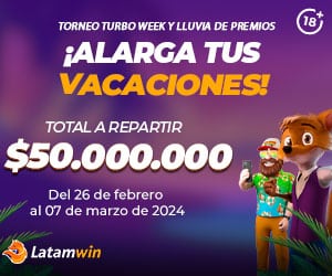 Torneo turbo week y lluvia de premios