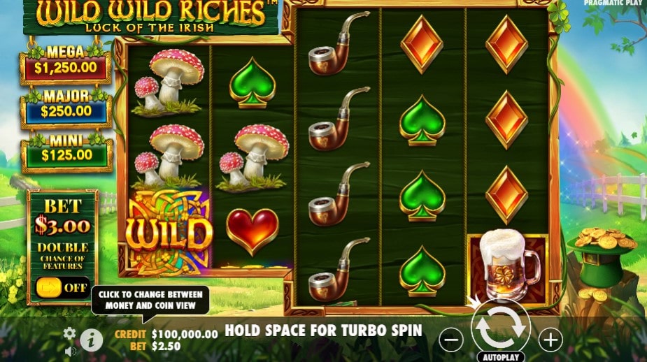 simbolos regulares wild wild riches