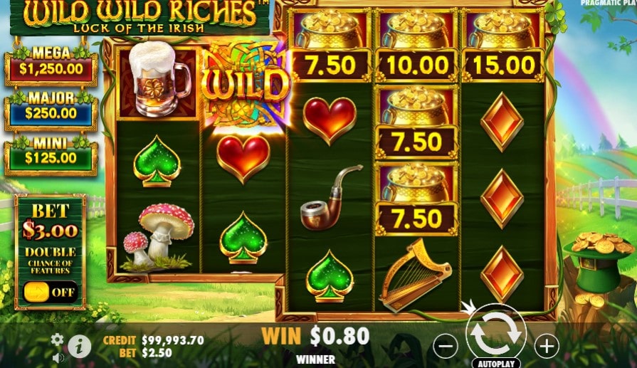 simbolos especiales wild wild riches